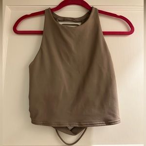 Alo - taupe crop top, size M